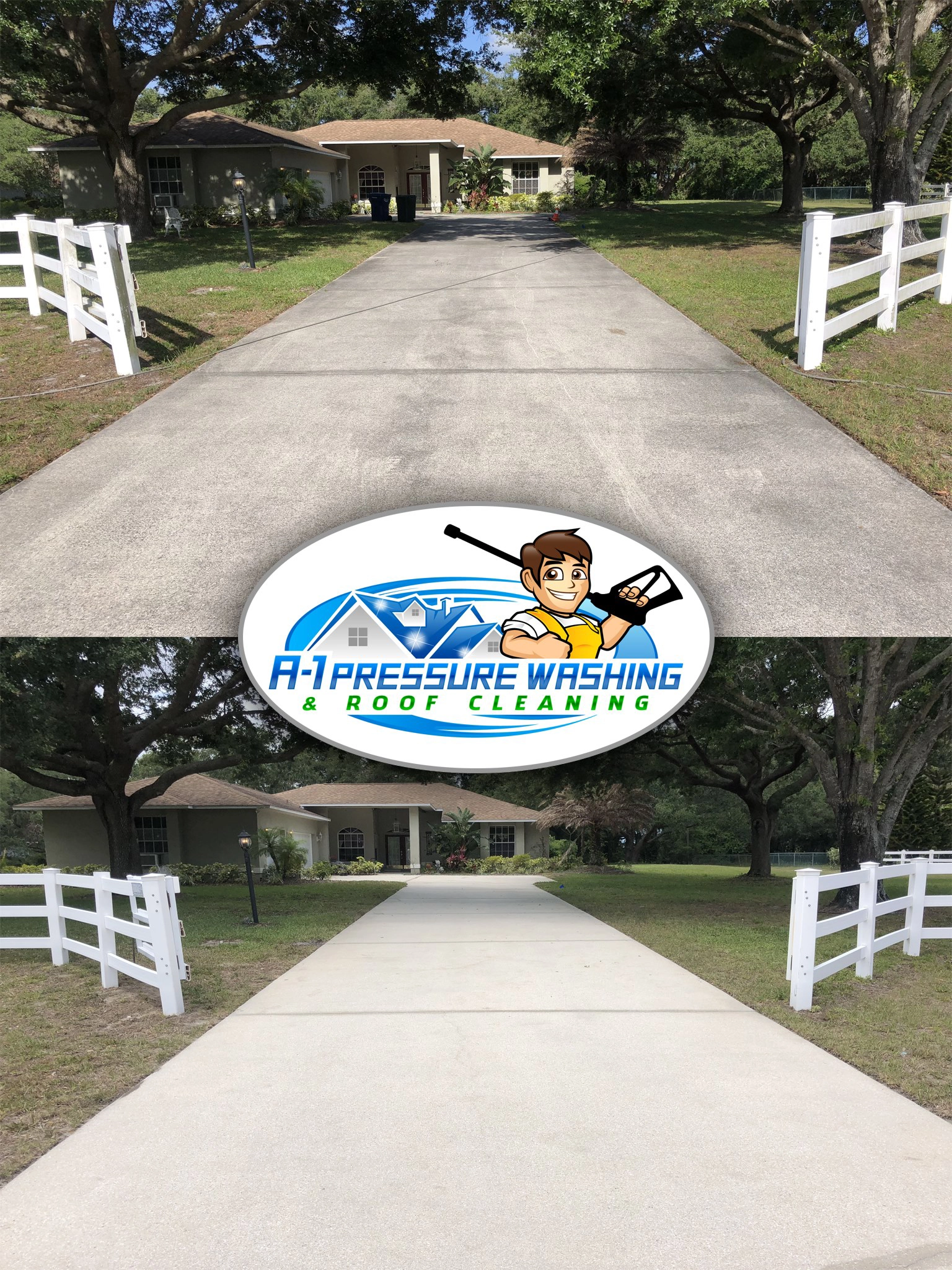 Driveway Cleaning Services | A-1 Pressure Washing & Roof Cleaning | 941-815-8454 